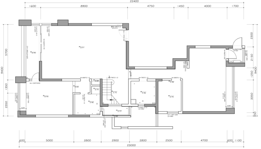 二樓原始平面圖 二樓原始平面圖