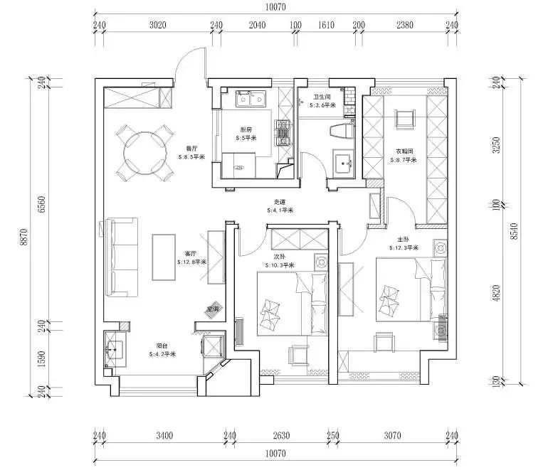 上海私宅設(shè)計(jì)-平面圖2 上海私宅設(shè)計(jì)-平面圖2